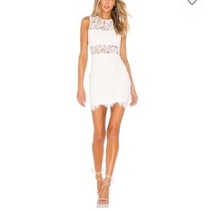 Superdown Suri Sleeveless Mini Dress in White